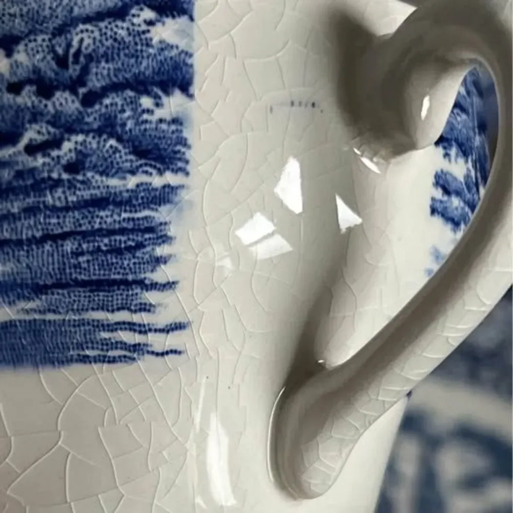 Pair of Liberty Blue, Old North Church, Tea Cups and Saucers